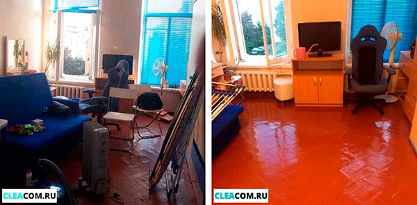 уборка грязной квартиры